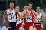 David Bustos of Spain and Blake Shaw of USA in the 1500m heat (Getty Images)