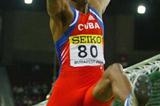 Ivan Pedroso of Cuba in action in the men's Long Jump qualification (Getty Images)