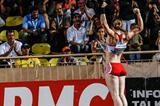 Silke Spiegelburg celebrates her 4.82m national record in Monaco (Philippe Fitte)