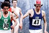 Pekka Paivarinta (43) of Finland leads the inaugural IAAF World Cross Country race from Neil Cusack of Ireland (Mark Shearman)
