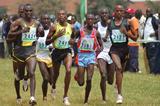 Gideon Ngatunyi (2127) leading the pack at the Kenyan Cross Country Championships (Ricky Simms)