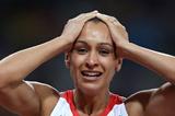 Jessica Ennis of Great Britain celebrates winning gold in the Women's Heptathlon on Day 8 of the London 2012 Olympic Games at Olympic Stadium on August 4, 2012 (Getty Images)