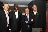 Steve Cram, David Rudisha, Sebastian Coe and Alberto Juantorena at the IAAF Centenary Historic Exhibition (Giancarlo Colombo)