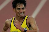 Determined! Jefferson Perez taking 20Km gold at the 2005 World Championships (Getty Images)