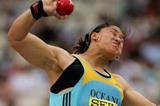 Valerie Vili of NZ competing for Oceania at the 2006 IAAF World Cup in Athletics in Athens (Getty Images)