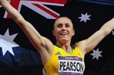 Sally Pearson of Australia celebrates after winning the gold medal in the Women's 100m Hurdles Final on Day 11 of the London 2012 Olympic Games on 7 August 2012 (Getty Images)