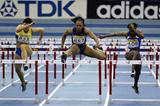 Gail Devers in action in the 60m hurdles final (Getty Images)