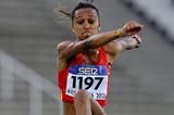 Peleteiro of Spain competes for winning the gold medal during the Women's Triple Jump Final on the day three of the 14th IAAF World Junior Championships in Barcelona 2012 (Getty Images)