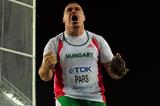 Krisztian Pars of Hungary reacts in the Men's Hammer Final  (Getty Images)