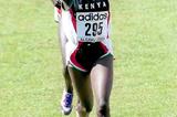 Alice Timbilil of Kenya crosses the finish in Vilamoura to take 2000 IAAF World Junior Cross Country silver (Mark Shearman)