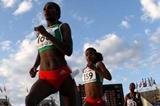 Sule Utura of Ethiopia leads Genzebe Dibaba of Ethiopia and Lucia Kamene Muangi of Kenya on her way to victory in the final of the Women's 5000m Final (Getty Images)