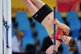 Desiree SINGH of Germany in action during the Womens Pole Vault qualification - Day Two - WYC Lille   (Getty Images)