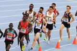 Athletes in action  during the Men's 3000 metres Steeplechase Final on day six of the14th IAAF World Junior Championships in Barcelona on 15 July 2012 (Getty Images)