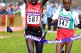 Viola Kibiwot wins her second gold in the Junior Women's race in Dublin (© Allsport)