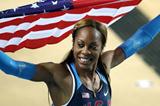 Sanya Richards-Ross of the United States celebrates being gold in the Women's 400 Metres Final during day two - WIC Istanbul (Getty Images)