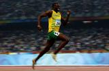 Usain Bolt stretches away from the rest of the field to win the Olympic 200m title in 19.30 (Getty Images)
