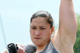 Valerie Adams ready to unleash her 20.60m winning heave in New York (Victah Sailer)