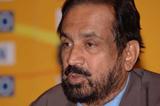 Suresh Kalmadi at the press conference (IAAF)