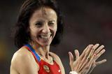 Mariya Savinova of Russia celebrates victory in the women's 800 metres final  (Getty Images)
