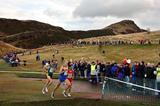 Holyrood Park, Edinburgh - Sergiy Lebid (UKR) leads the 2003 European XC Champs (Getty Images)
