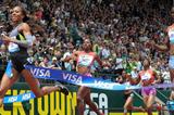 Sanya Richards-Ross wins the 400m in Eugene (Kirby Lee - Image of Sport)